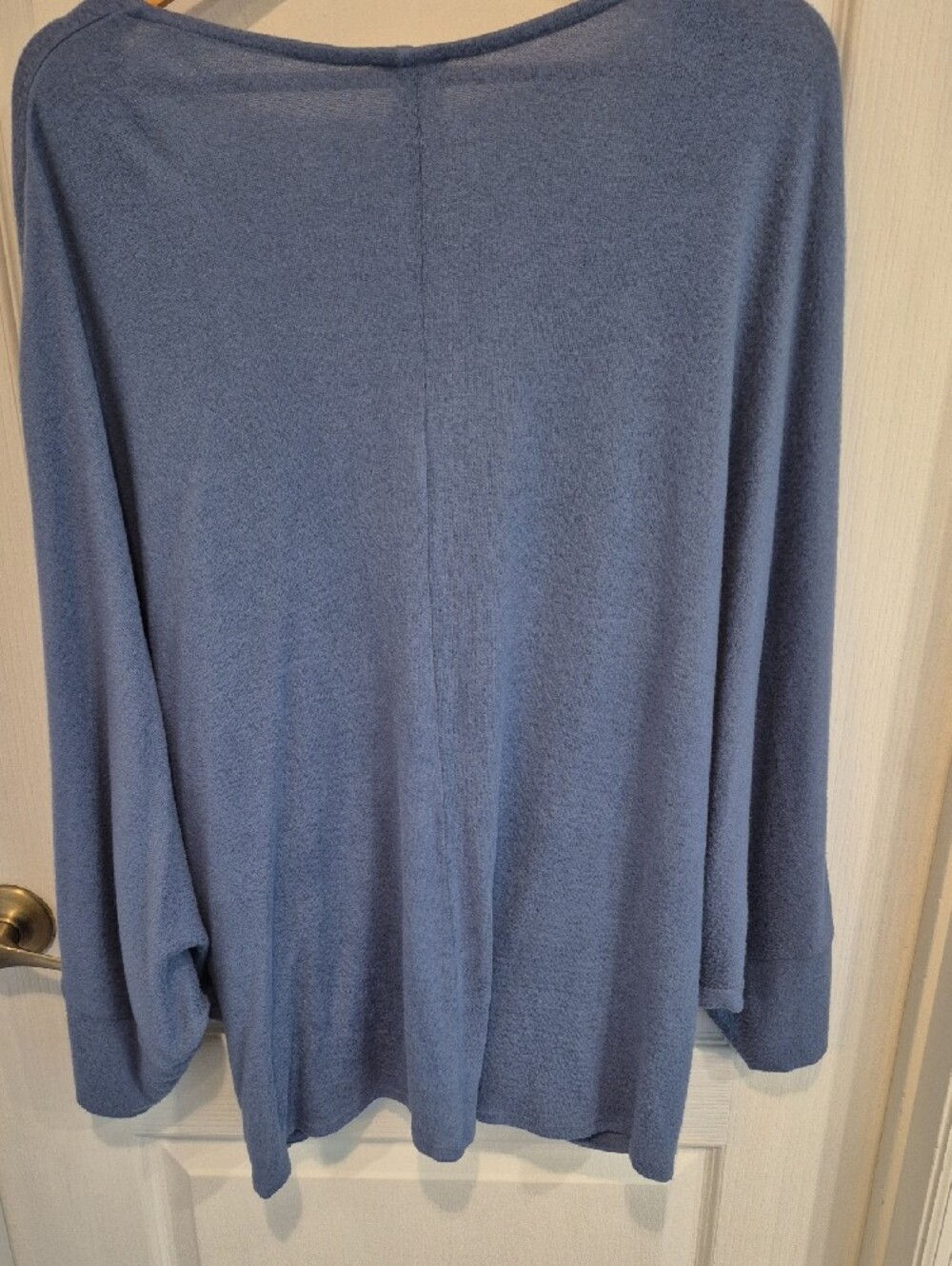 Chico's Dusty Blue Soft Lightweight Front-Tie Cardigan Or Shrug - Picture 6 of 6